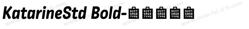 KatarineStd Bold字体转换